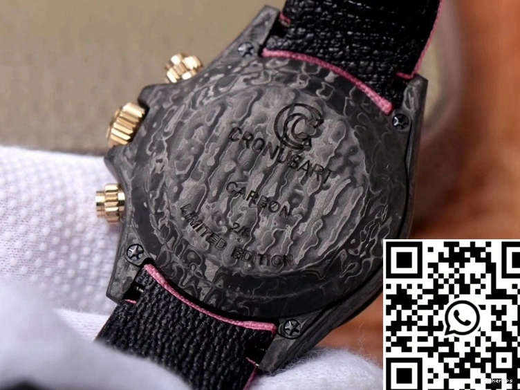 Fiber Rolex Dial Chronograph Cosmos Daytona Carbon Dragon Edition Pink Exploded 0519